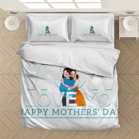 I Love You MoM green Bedding Sets