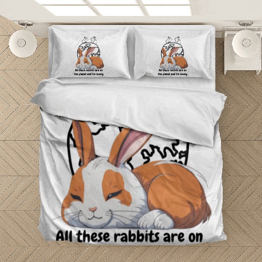 Lonely rabbit Bedding Sets