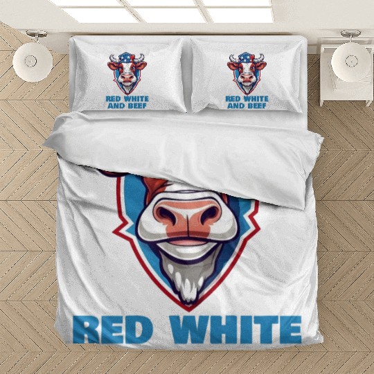 Red White And Beef Bedding Sets