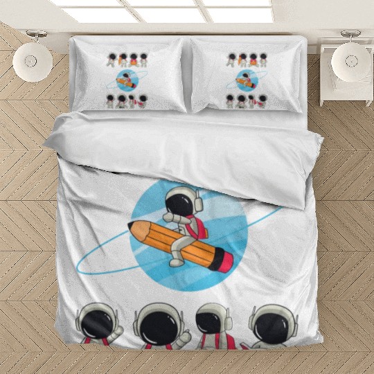 WINKYES - Funny Astronauts Bedding Sets