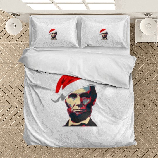 Abraham Lincoln Merry Christmas Bedding Sets