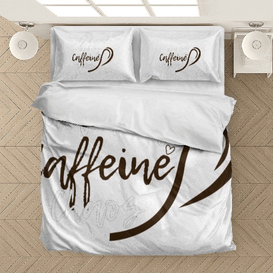 Fueled by Caffeine Chaos Funny Coffee Lover Design Bedding Sets