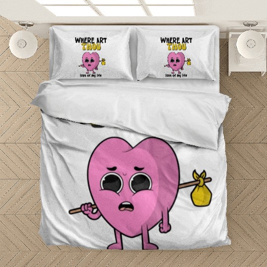 Where art thou Never give up green Bedding Sets