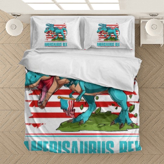 Amerisaurus Rex Independence Day USA Party Bedding Sets