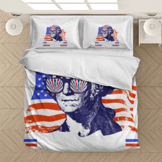 George Washington Too cool for British rule USA Bedding Sets