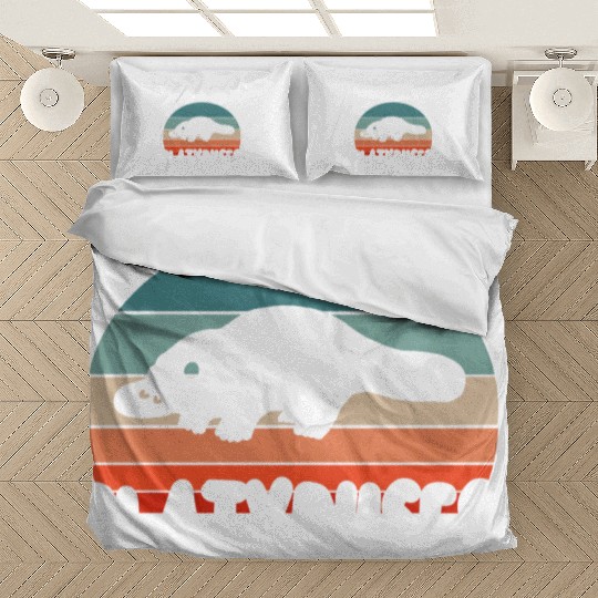 Girl Platypus Lover Illustration Animal Bedding Sets