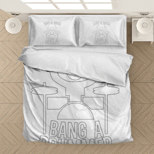 Save a drum bang a drummer Bedding Sets