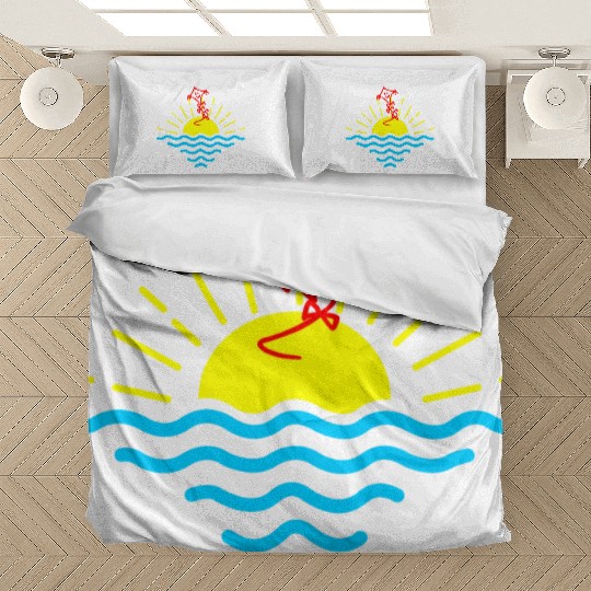 Sunset and red kite Bedding Sets