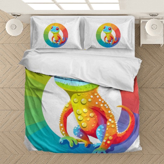 Gay Pride Gecko Bedding Sets