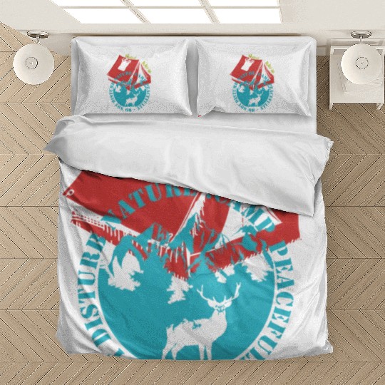 Camp Peacefully Do Not Disturb Nature Bedding Sets