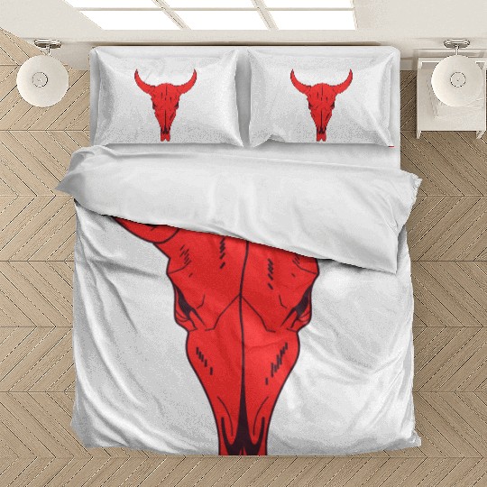 RED CUTE GOAT Bedding Sets