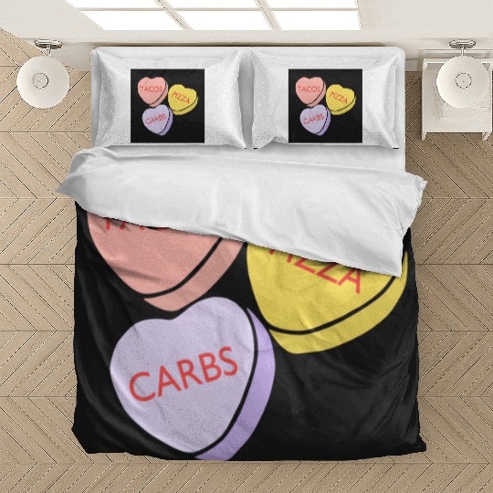 FRONTARTFunny Conversation Hearts Candy Bedding Sets