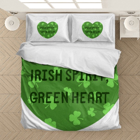 Irish Spirit Green Heart Bedding Sets