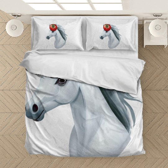 Horse Head Tomato - Creative Horse & Vegetable Bedding Sets