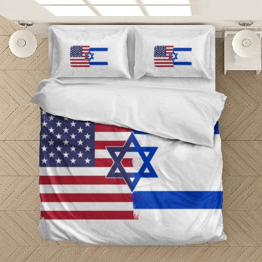 Israel Usa Flag Bedding Sets