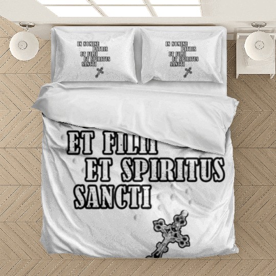 Latin Roman Catholic Rosary Religious Catholic Hol Bedding Sets