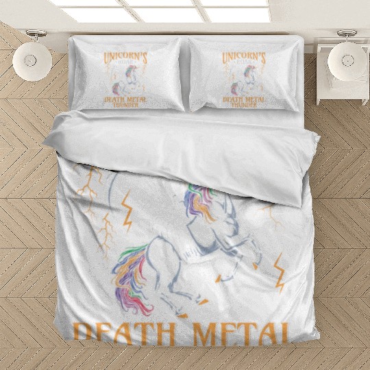 Goth Rock Satan Unicorn Festivals Death Metal Bedding Sets