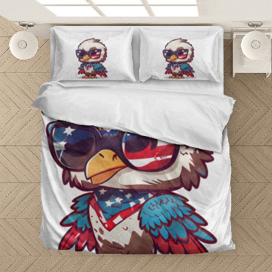 Patriotic fashionista Bird Bedding Sets