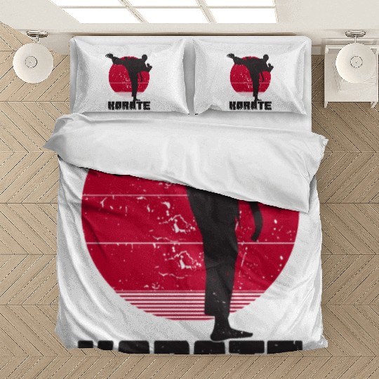 Vintage Karate Japan Flag | Karate Martial Art Bedding Sets