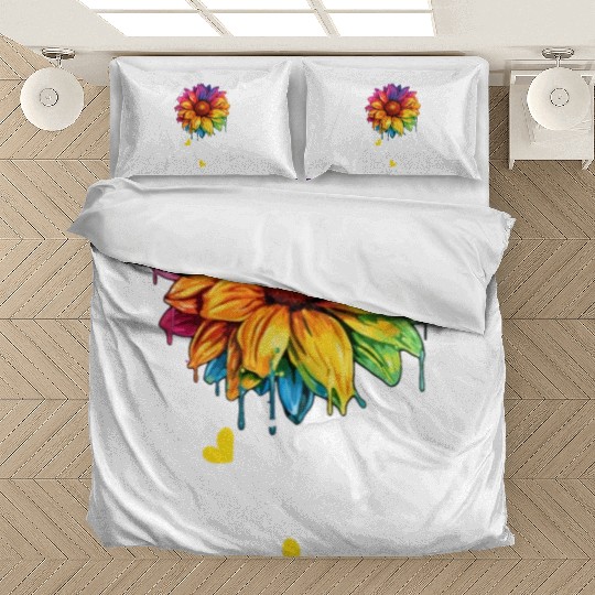 Rainbow Sunflower LGBTQ Community Transgender Pun Bedding Sets