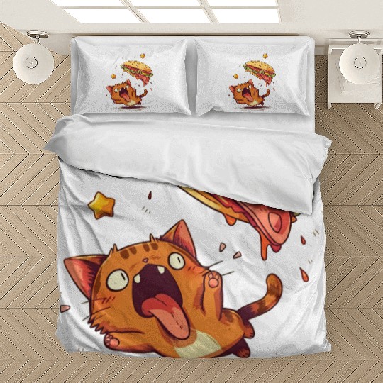 Cat and Taco A Perfectly Delicious Pair Bedding Sets