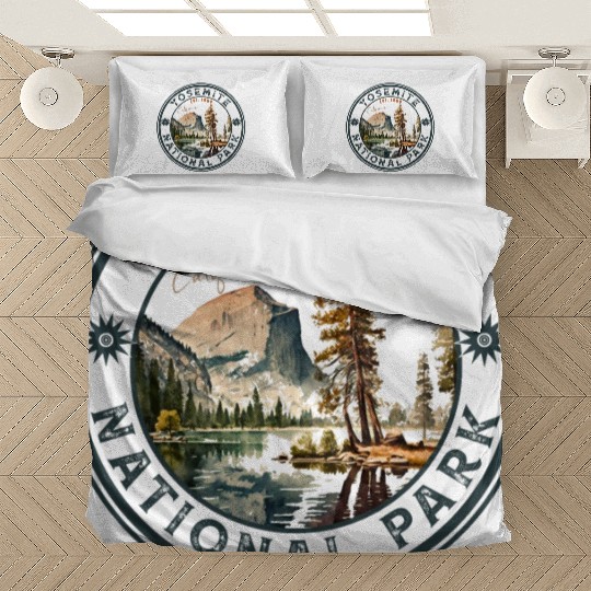 Yosemite National Park Vintage Style Half Dome Bedding Sets