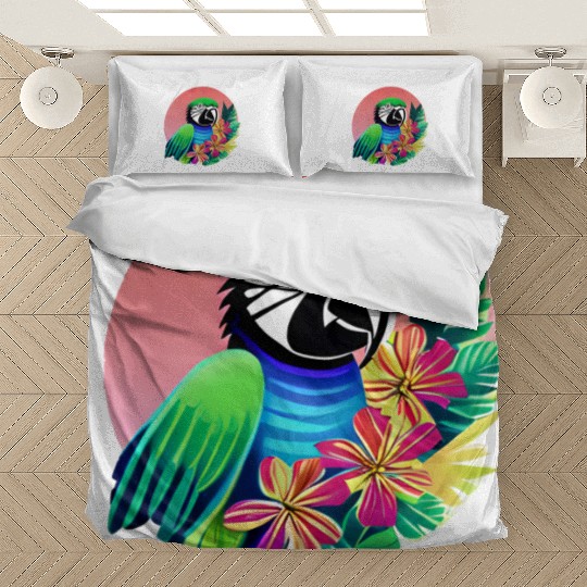 Macaw in the Tropics Bedding Sets
