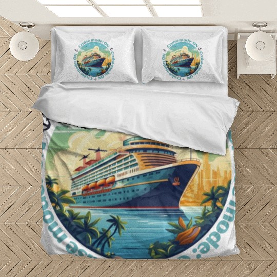 Cruise Mode: On Ship Vacation Bedding Sets