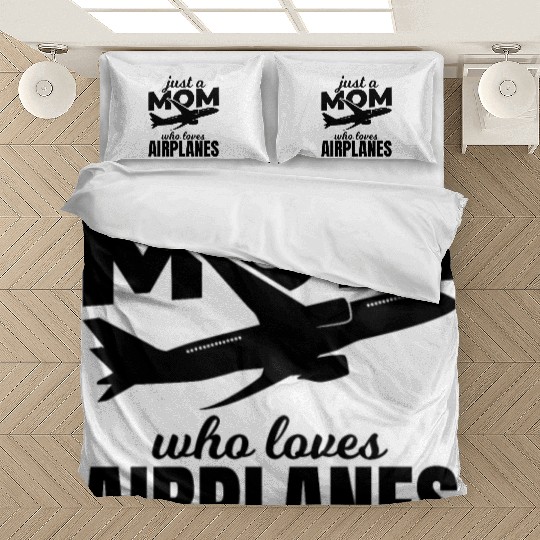 Plane Enthusiast Mom Bedding Sets