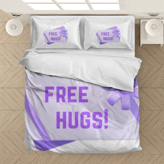 Free Free Hugs Gift Card funny Bedding Sets
