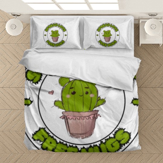 Spread Love Free Hugs Funny Cactus in a Pot Bedding Sets