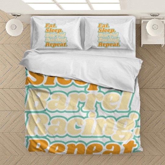 Barrel Racing Barrel Racer Rodeo Western cute Bedding Sets