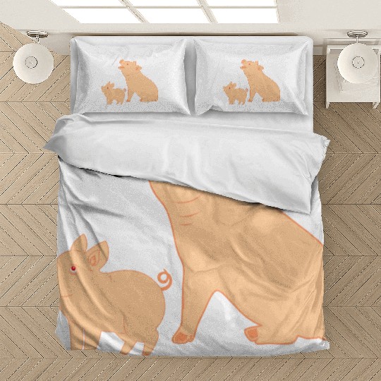 Mother pig with piglet Bedding Sets