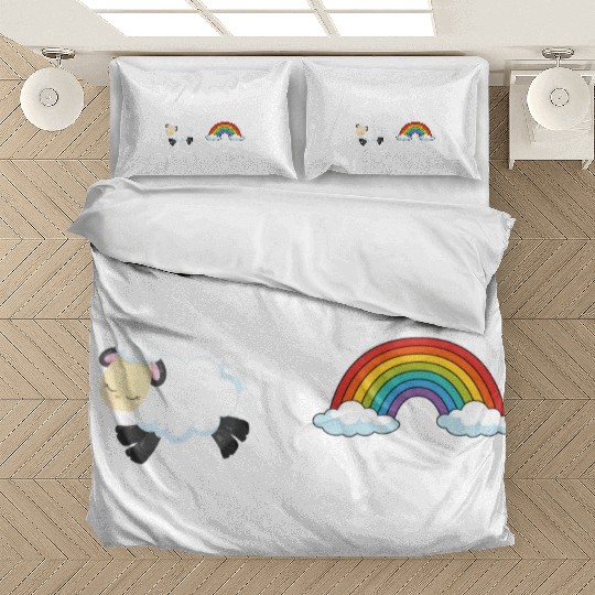 Counting Sheep Rainbow Sleep Bedding Sets