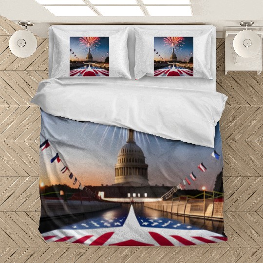 Independence Day, U.S.A., celebration, party, year Bedding Sets
