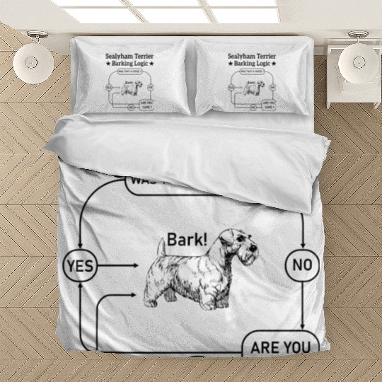 Sealyham Terrier Barking Logic Bedding Sets