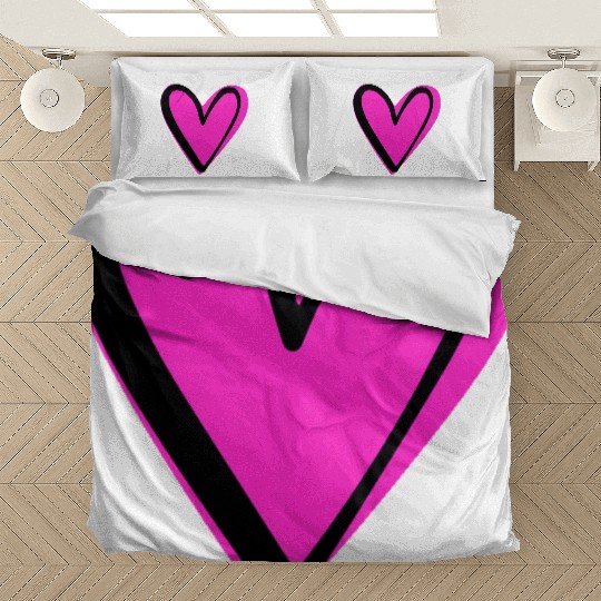Pink Heart nature Bedding Sets