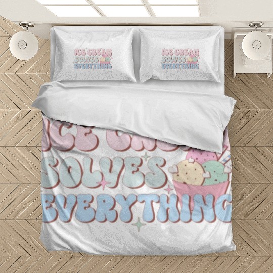 Ice Cream Solves Everything, Happy Summer Holiday Bedding Sets