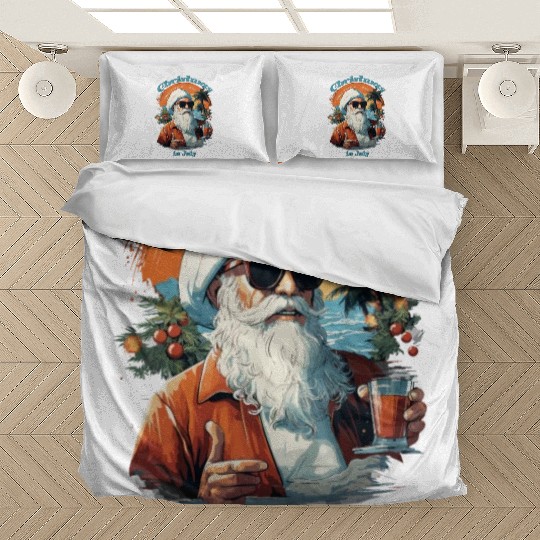 Beachside Santa | "Christmas in July" Festive Bedding Sets