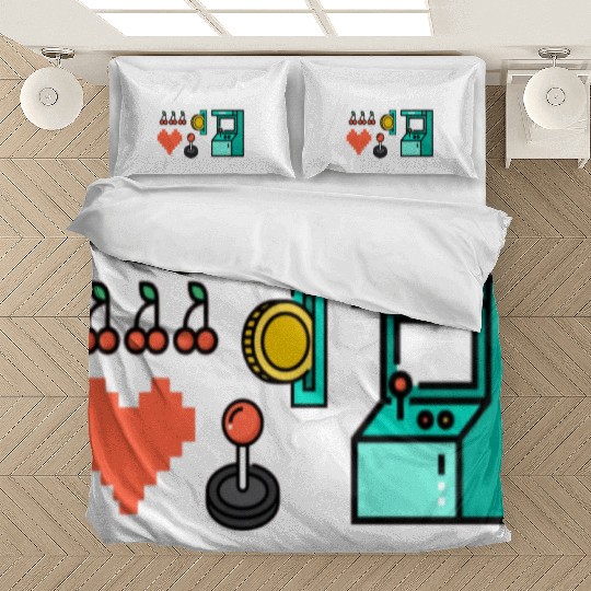 Coin Op Legend Arcade Gaming 80s Retro Gamer Bedding Sets