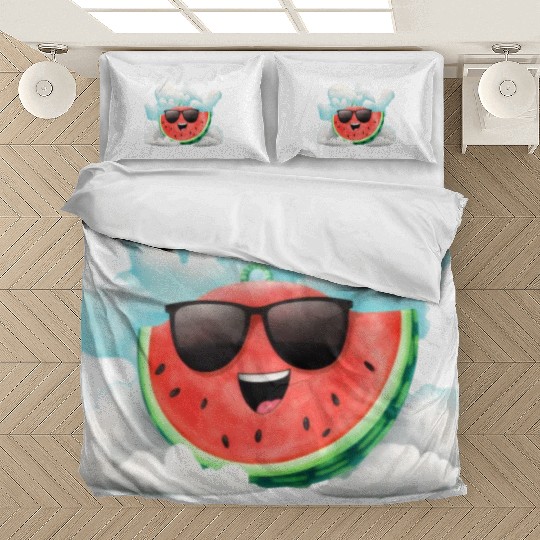 Cute Watermelon Party Summer Melon Fruit Bedding Sets