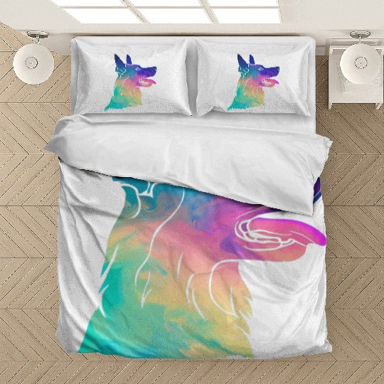 Psychedelic German Shepherd Bedding Sets