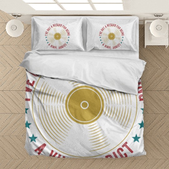 Record For Loving Vinyl Funny Lp Lover Retro Bedding Sets