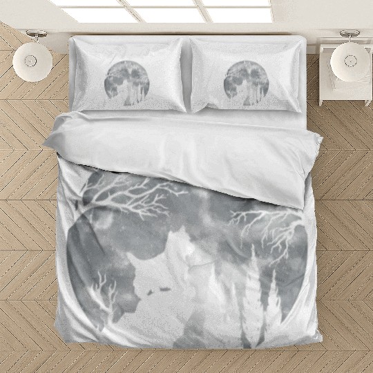Yorkshire Terrier Full Moon At Night Pet Yorkshire Bedding Sets