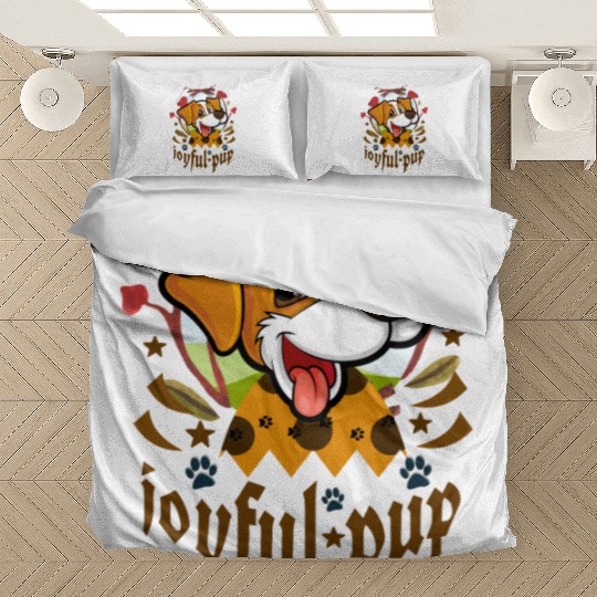 joyful pup Bedding Sets