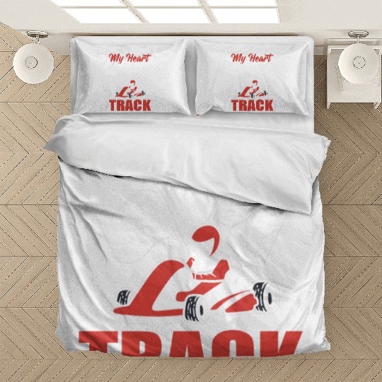My Heart Is On That Track Driver Bedding Sets