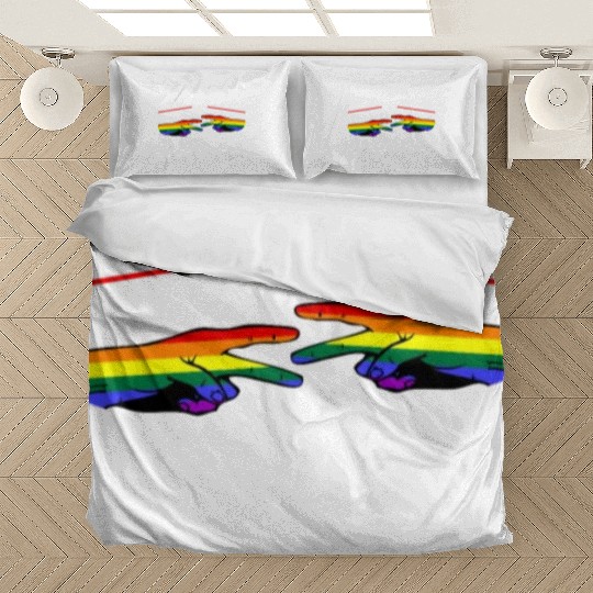 Rock Paper Scissors Funny Lesbian Pride LGBT Pun Bedding Sets