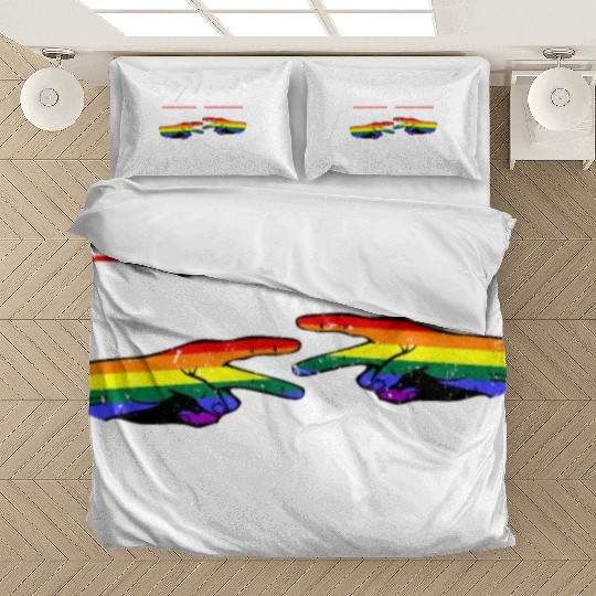 Rock Paper Scissors Funny Lesbian Pride LGBT Cool Bedding Sets