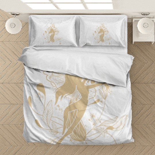 Fairy Bedding Sets, Fairycore Dancing Fairy Mushroom