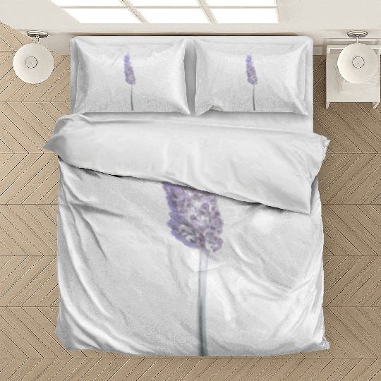 Lavender Flower Illustration Bedding Sets